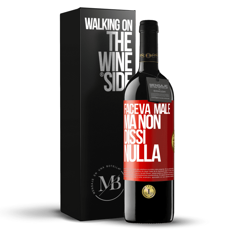 39,95 € Spedizione Gratuita | Vino rosso Edizione RED MBE Riserva Faceva male, ma non dissi nulla Etichetta Rossa. Etichetta personalizzabile Riserva 12 Mesi Raccogliere 2015 Tempranillo