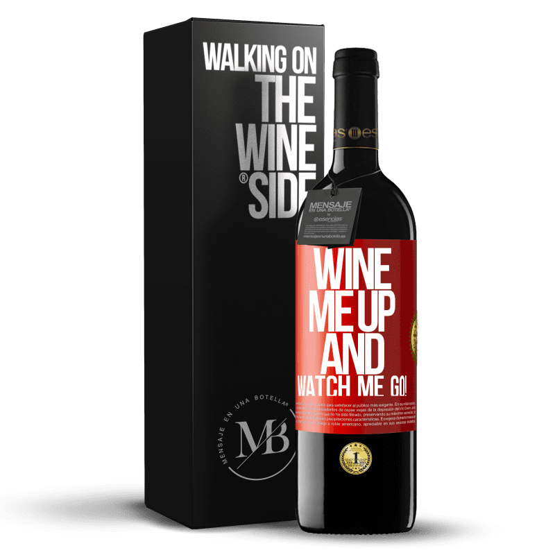 24,95 € Free Shipping | Red Wine RED Edition Crianza 6 Months Wine me up and watch me go! Red Label. Customizable label Aging in oak barrels 6 Months Harvest 2019 Tempranillo