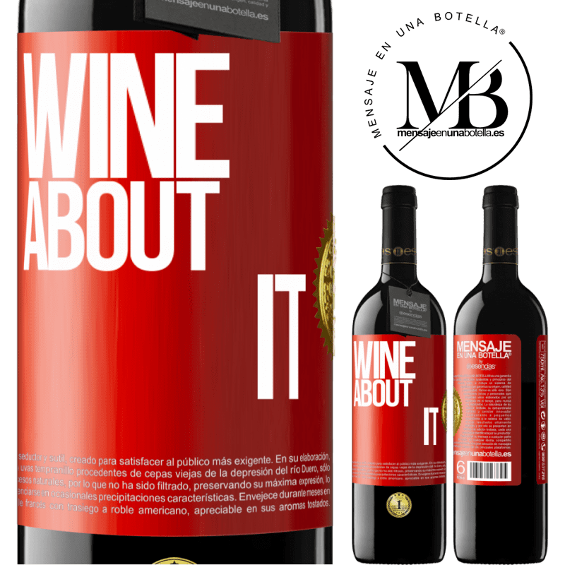 24,95 € Free Shipping | Red Wine RED Edition Crianza 6 Months Wine about it Red Label. Customizable label Aging in oak barrels 6 Months Harvest 2019 Tempranillo