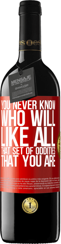 39,95 € 送料無料 | 赤ワイン REDエディション MBE 予約する あなたは誰があなたがそうであるすべてのその奇妙なセットを好きになるか決して知りません 赤いタグ. カスタマイズ可能なラベル 予約する 12 月 収穫 2016 Tempranillo