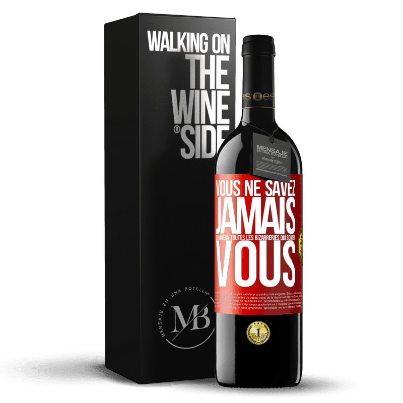 39,95 € Envoi gratuit | Vin rouge Édition RED MBE Réserve Vous ne savez jamais qui aimera toutes les bizarreries qui sont en vous Étiquette Rouge. Étiquette personnalisable Réserve 12 Mois Récolte 2016 Tempranillo