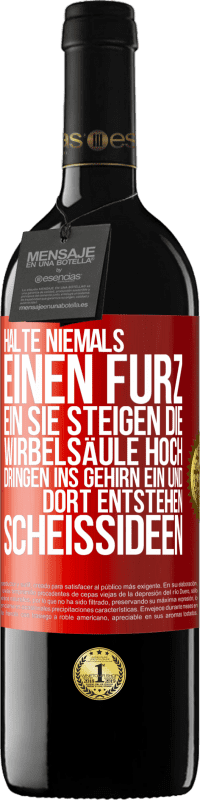 «Halte niemals einen Furz ein. Sie steigen die Wirbelsäule hoch, dringen ins Gehirn ein, und dort entstehen Scheißideen» RED Ausgabe MBE Reserve