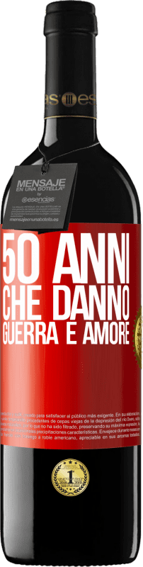 39,95 € | Vino rosso Edizione RED MBE Riserva 50 anni che danno guerra e amore Etichetta Rossa. Etichetta personalizzabile Riserva 12 Mesi Raccogliere 2016 Tempranillo