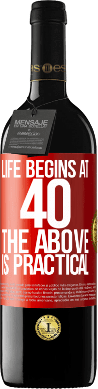 39,95 € Free Shipping | Red Wine RED Edition MBE Reserve Life begins at 40. The above is practical Red Label. Customizable label Reserve 12 Months Harvest 2016 Tempranillo