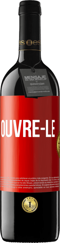39,95 € | Vin rouge Édition RED MBE Réserve Ouvre-le Étiquette Rouge. Étiquette personnalisable Réserve 12 Mois Récolte 2014 Tempranillo