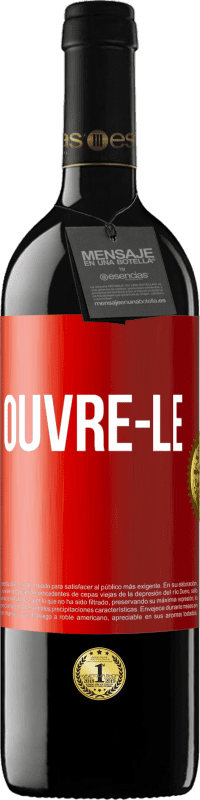 39,95 € | Vin rouge Édition RED MBE Réserve Ouvre-le Étiquette Rouge. Étiquette personnalisable Réserve 12 Mois Récolte 2016 Tempranillo