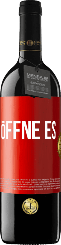39,95 € | Rotwein RED Ausgabe MBE Reserve Öffne es Rote Markierung. Anpassbares Etikett Reserve 12 Monate Ernte 2014 Tempranillo