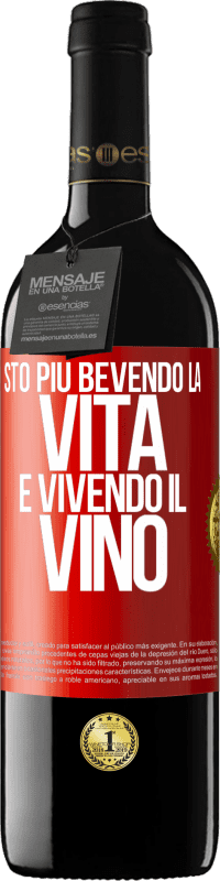 39,95 € Spedizione Gratuita | Vino rosso Edizione RED MBE Riserva Sto più bevendo la vita e vivendo il vino Etichetta Rossa. Etichetta personalizzabile Riserva 12 Mesi Raccogliere 2016 Tempranillo