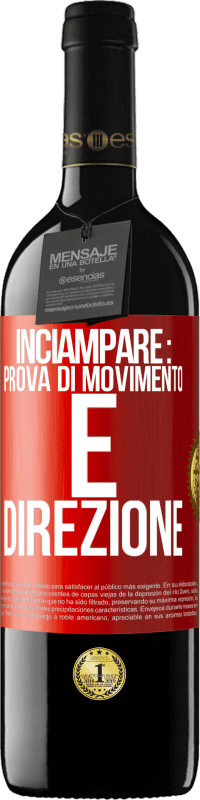 Spedizione Gratuita | Vino rosso Edizione RED MBE Riserva Inciampare: prova di movimento e direzione Etichetta Rossa. Etichetta personalizzabile Riserva 12 Mesi Raccogliere 2014 Tempranillo