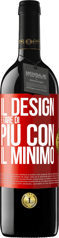 Spedizione Gratuita | Vino rosso Edizione RED MBE Riserva Il design è fare di più con il minimo Etichetta Rossa. Etichetta personalizzabile Riserva 12 Mesi Raccogliere 2014 Tempranillo