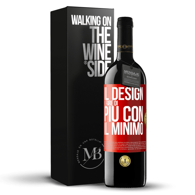 39,95 € Spedizione Gratuita | Vino rosso Edizione RED MBE Riserva Il design è fare di più con il minimo Etichetta Rossa. Etichetta personalizzabile Riserva 12 Mesi Raccogliere 2014 Tempranillo