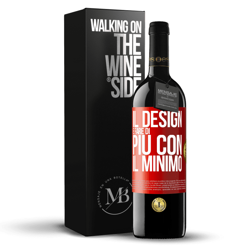 39,95 € Spedizione Gratuita | Vino rosso Edizione RED MBE Riserva Il design è fare di più con il minimo Etichetta Rossa. Etichetta personalizzabile Riserva 12 Mesi Raccogliere 2016 Tempranillo