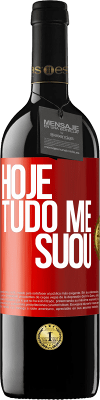 39,95 € | Vinho tinto Edição RED MBE Reserva Hoje tudo me suou Etiqueta Vermelha. Etiqueta personalizável Reserva 12 Meses Colheita 2014 Tempranillo