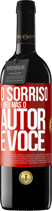 39,95 € | Vinho tinto Edição RED MBE Reserva O sorriso é meu, mas o autor é você Etiqueta Vermelha. Etiqueta personalizável Reserva 12 Meses Colheita 2016 Tempranillo