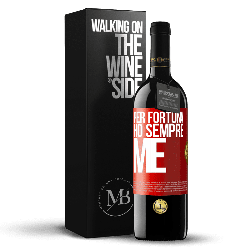 39,95 € Spedizione Gratuita | Vino rosso Edizione RED MBE Riserva Per fortuna ho sempre me Etichetta Rossa. Etichetta personalizzabile Riserva 12 Mesi Raccogliere 2014 Tempranillo