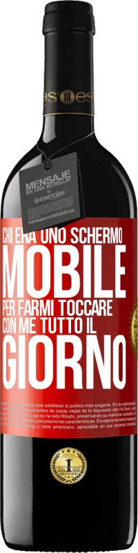 Spedizione Gratuita | Vino rosso Edizione RED MBE Riserva Chi era uno schermo mobile per farmi toccare con me tutto il giorno Etichetta Rossa. Etichetta personalizzabile Riserva 12 Mesi Raccogliere 2014 Tempranillo