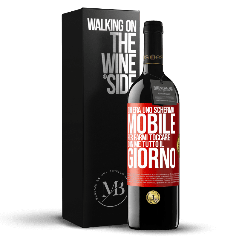 39,95 € Spedizione Gratuita | Vino rosso Edizione RED MBE Riserva Chi era uno schermo mobile per farmi toccare con me tutto il giorno Etichetta Rossa. Etichetta personalizzabile Riserva 12 Mesi Raccogliere 2016 Tempranillo