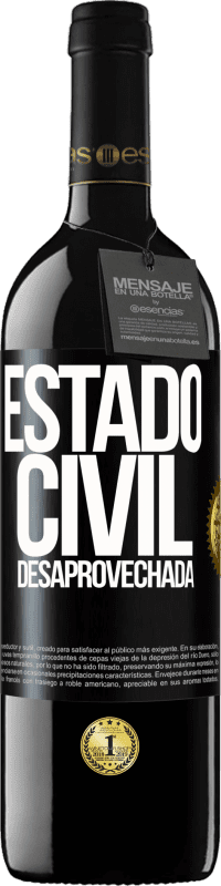 39,95 € | Vino Tinto Edición RED MBE Reserva Estado civil: desaprovechada Etiqueta Negra. Etiqueta personalizable Reserva 12 Meses Cosecha 2015 Tempranillo