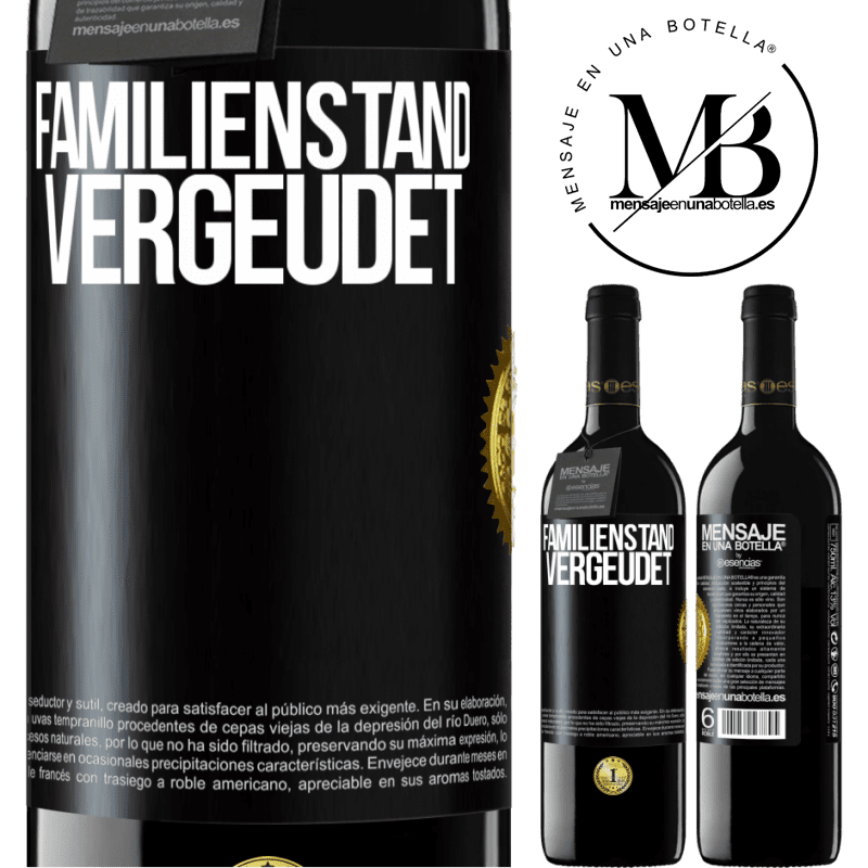 39,95 € Kostenloser Versand | Rotwein RED Ausgabe MBE Reserve Familienstand: vergeudet Schwarzes Etikett. Anpassbares Etikett Reserve 12 Monate Ernte 2016 Tempranillo