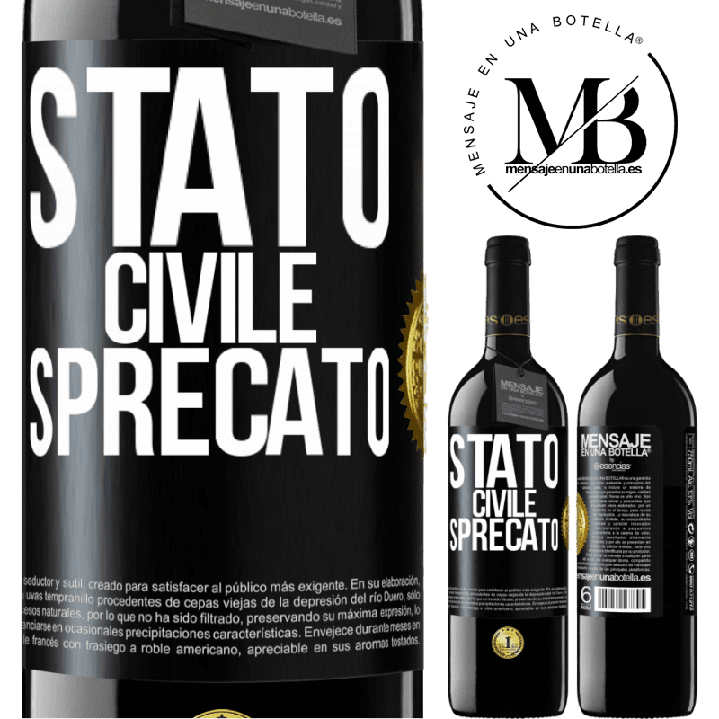 39,95 € Spedizione Gratuita | Vino rosso Edizione RED MBE Riserva Stato civile: sprecato Etichetta Nera. Etichetta personalizzabile Riserva 12 Mesi Raccogliere 2014 Tempranillo