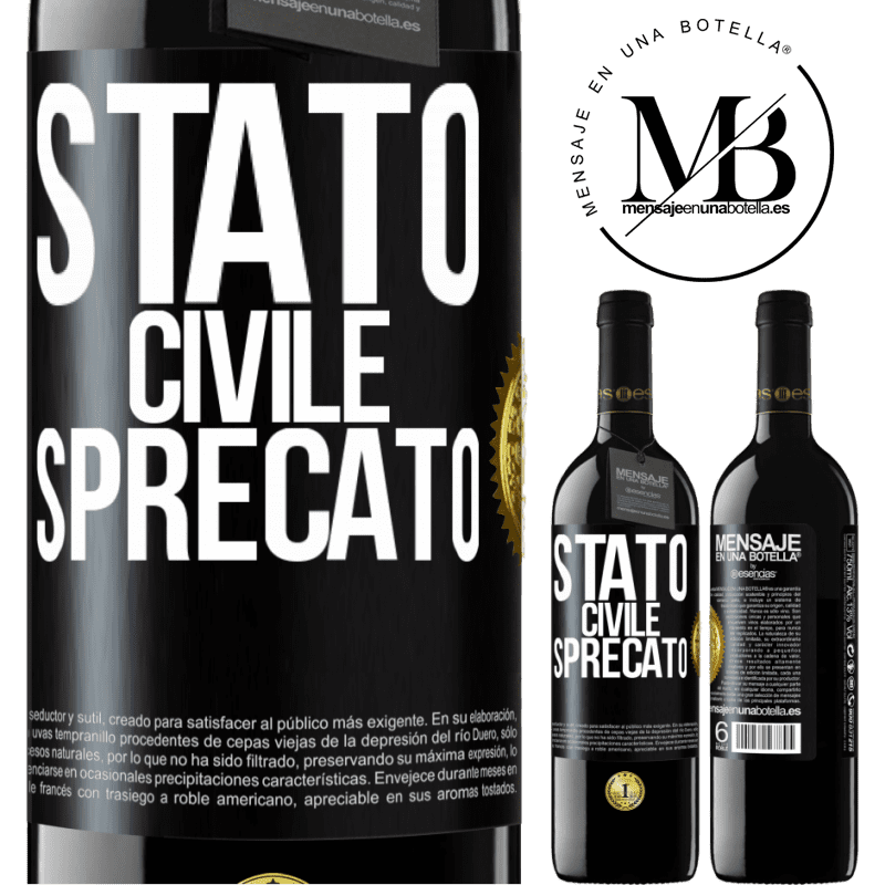 39,95 € Spedizione Gratuita | Vino rosso Edizione RED MBE Riserva Stato civile: sprecato Etichetta Nera. Etichetta personalizzabile Riserva 12 Mesi Raccogliere 2016 Tempranillo