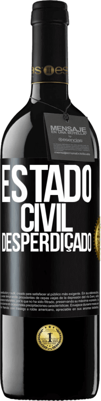 39,95 € | Vinho tinto Edição RED MBE Reserva Estado civil: desperdiçado Etiqueta Preta. Etiqueta personalizável Reserva 12 Meses Colheita 2016 Tempranillo