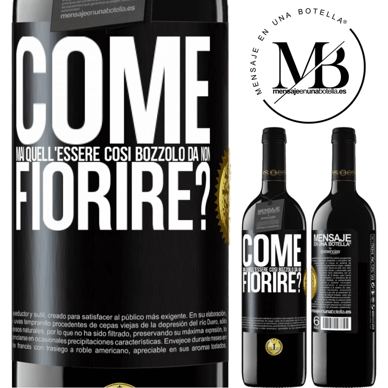 39,95 € Spedizione Gratuita | Vino rosso Edizione RED MBE Riserva come mai quell'essere così bozzolo da non fiorire? Etichetta Nera. Etichetta personalizzabile Riserva 12 Mesi Raccogliere 2015 Tempranillo