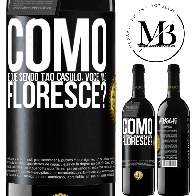 39,95 € Envio grátis | Vinho tinto Edição RED MBE Reserva como é que, sendo tão casulo, você não floresce? Etiqueta Preta. Etiqueta personalizável Reserva 12 Meses Colheita 2015 Tempranillo