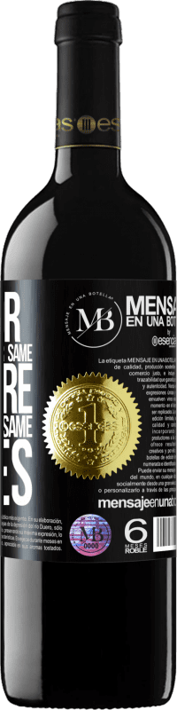 «Look for someone with your same desire, not with your same tastes» RED Edition MBE Reserve