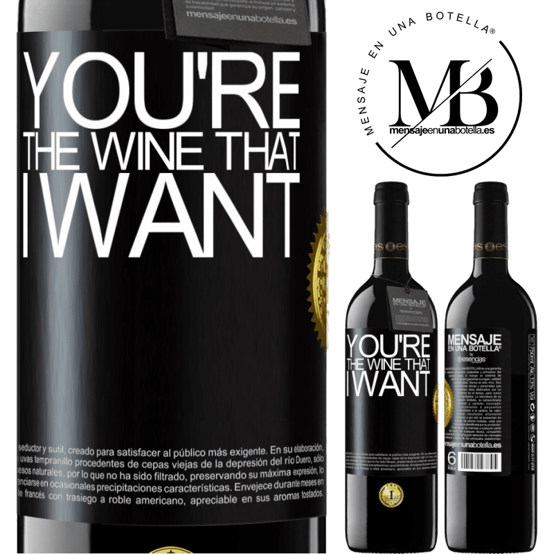 39,95 € 送料無料 | 赤ワイン REDエディション MBE 予約する You're the wine that I want ブラックラベル. カスタマイズ可能なラベル 予約する 12 月 収穫 2015 Tempranillo
