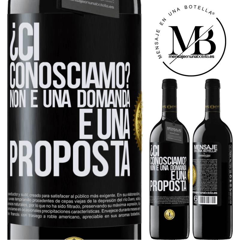 39,95 € Spedizione Gratuita | Vino rosso Edizione RED MBE Riserva ¿Ci conosciamo? Non è una domanda, è una proposta Etichetta Nera. Etichetta personalizzabile Riserva 12 Mesi Raccogliere 2016 Tempranillo