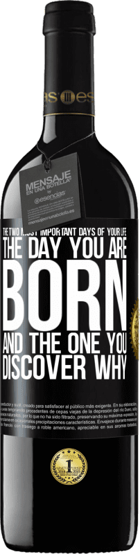 «Два самых важных дня в вашей жизни: день, когда вы родились, и день, когда вы узнаете, почему» Издание RED MBE Бронировать