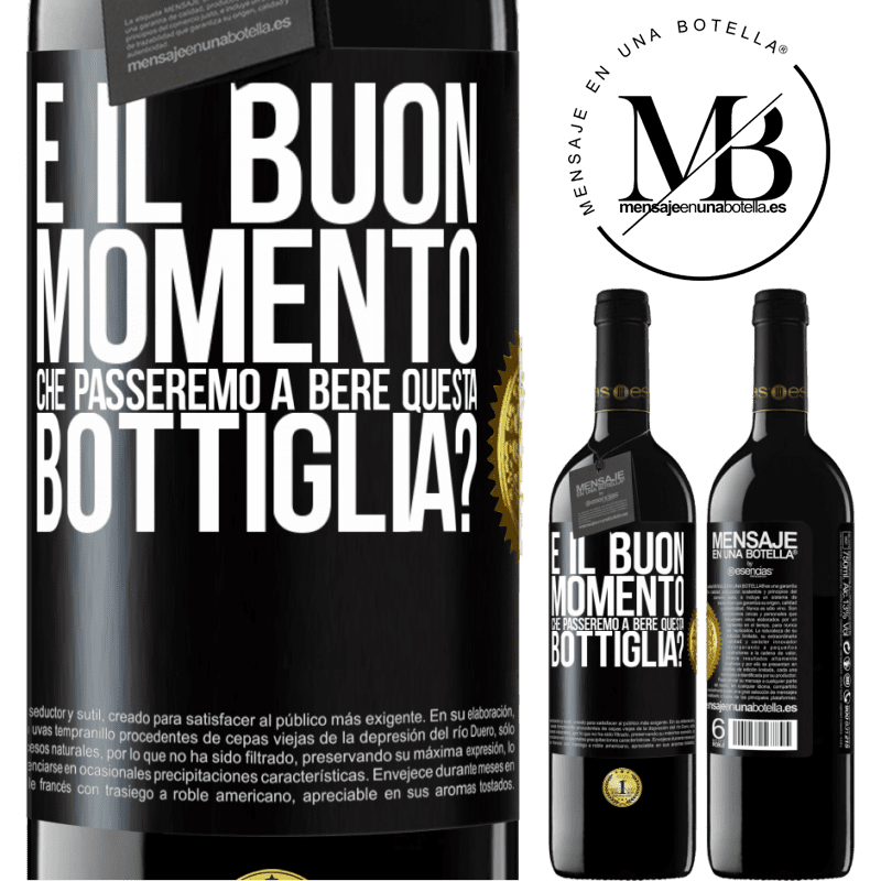 39,95 € Spedizione Gratuita | Vino rosso Edizione RED MBE Riserva e il buon momento che passeremo a bere questa bottiglia? Etichetta Nera. Etichetta personalizzabile Riserva 12 Mesi Raccogliere 2015 Tempranillo