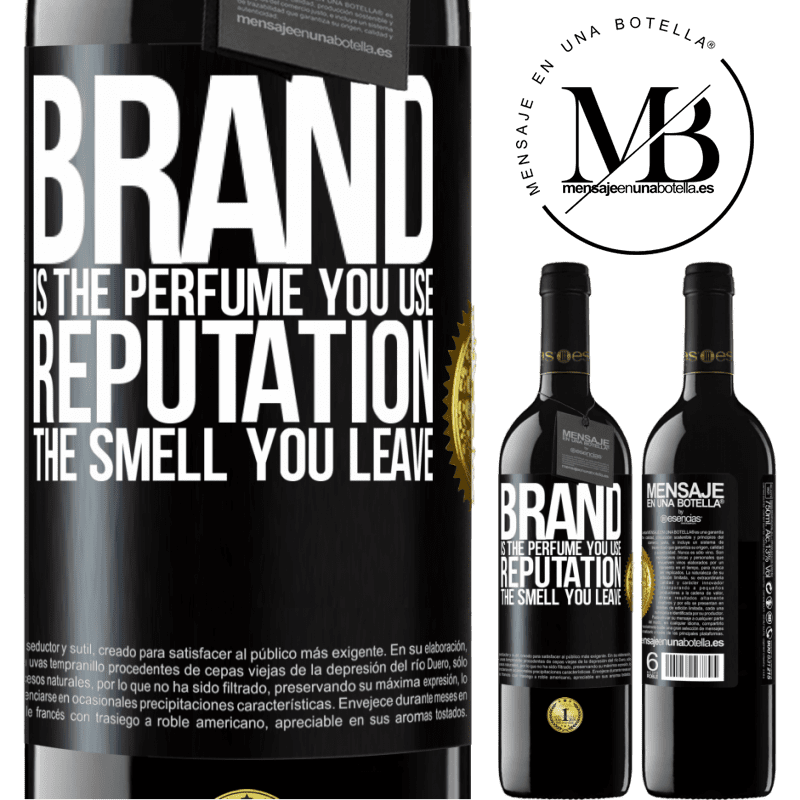24,95 € Free Shipping | Red Wine RED Edition Crianza 6 Months Brand is the perfume you use. Reputation, the smell you leave Black Label. Customizable label Aging in oak barrels 6 Months Harvest 2019 Tempranillo