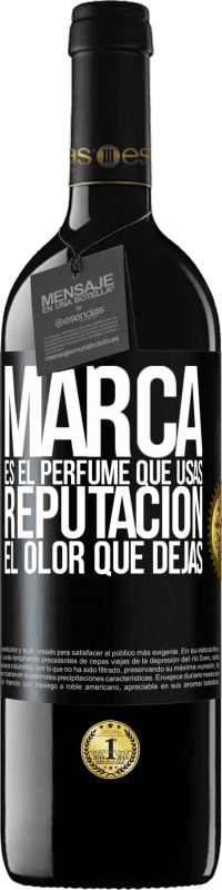 39,95 € | Vino Tinto Edición RED MBE Reserva Marca es el perfume que usas. Reputación, el olor que dejas Etiqueta Negra. Etiqueta personalizable Reserva 12 Meses Cosecha 2014 Tempranillo