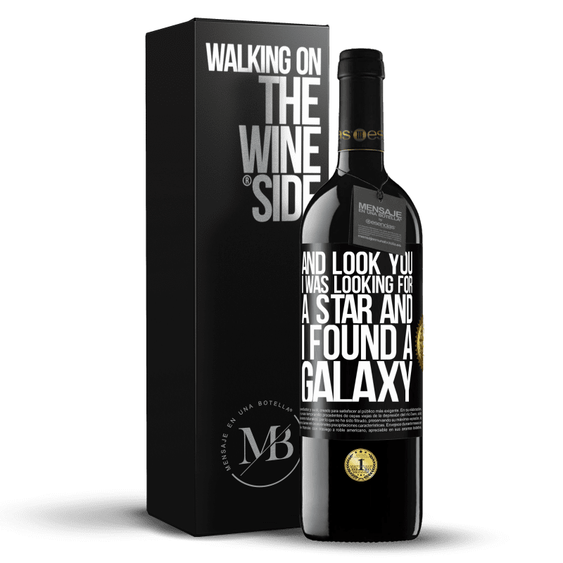 39,95 € Free Shipping | Red Wine RED Edition MBE Reserve And look you, I was looking for a star and I found a galaxy Black Label. Customizable label Reserve 12 Months Harvest 2014 Tempranillo