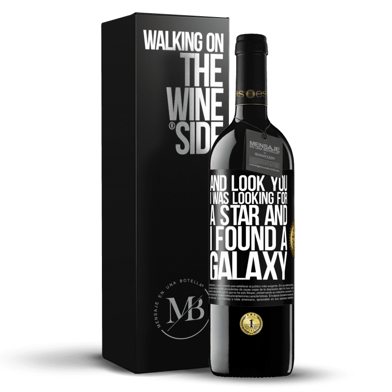 39,95 € Free Shipping | Red Wine RED Edition MBE Reserve And look you, I was looking for a star and I found a galaxy Black Label. Customizable label Reserve 12 Months Harvest 2015 Tempranillo