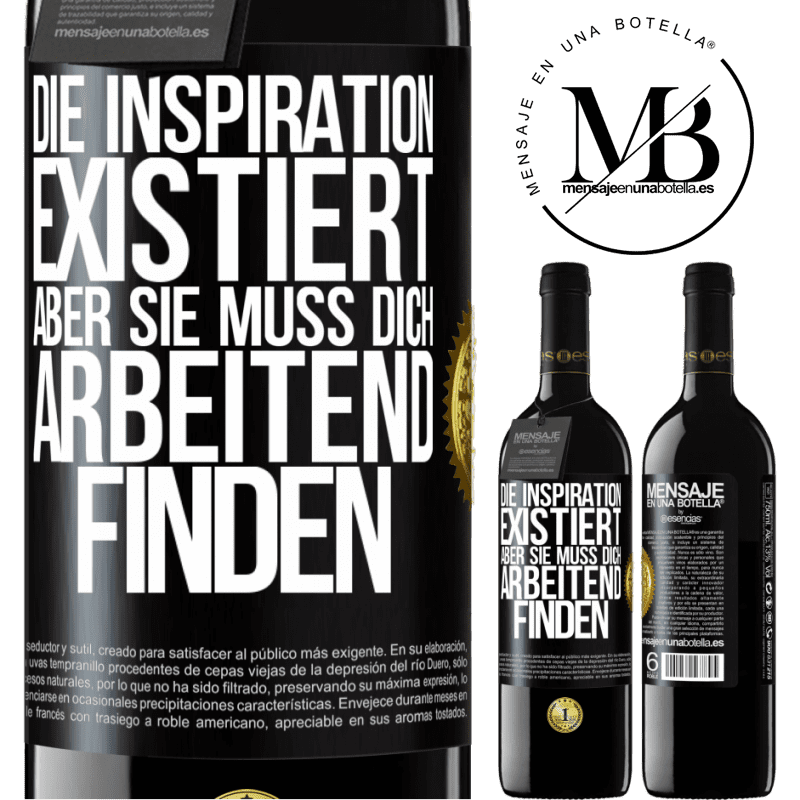 39,95 € Kostenloser Versand | Rotwein RED Ausgabe MBE Reserve Die Inspiration existiert, aber sie muss dich arbeitend finden Schwarzes Etikett. Anpassbares Etikett Reserve 12 Monate Ernte 2016 Tempranillo