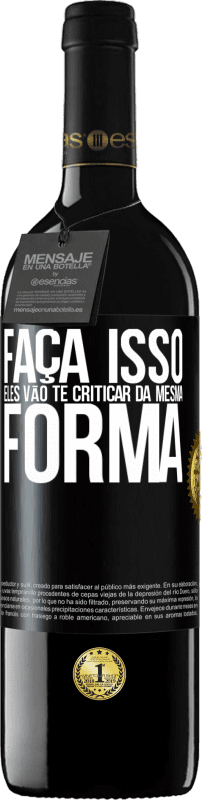 «FAÇA ISSO Eles vão te criticar da mesma forma» Edição RED MBE Reserva