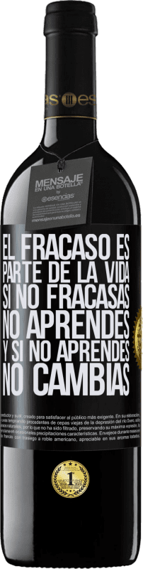 «El fracaso es parte de la vida. Si no fracasas, no aprendes, y si no aprendes, no cambias» Edición RED MBE Reserva