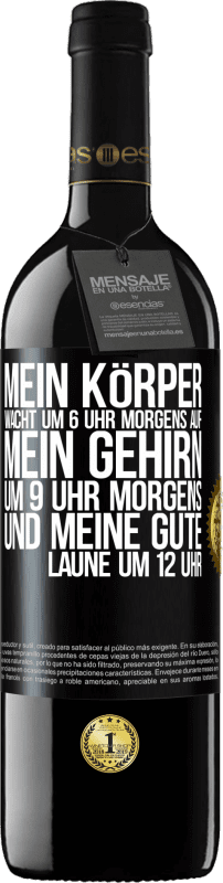 «Mein Körper wacht um 6 Uhr morgens auf. Mein Gehirn um 9 Uhr morgens. Und meine gute Laune um 12 Uhr» RED Ausgabe MBE Reserve