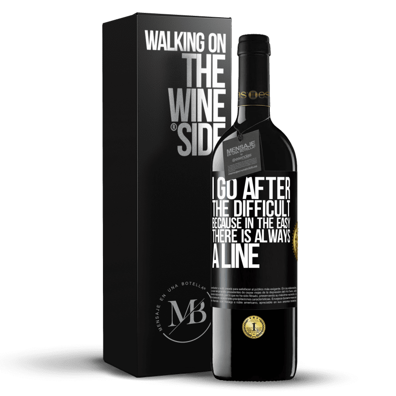 39,95 € Free Shipping | Red Wine RED Edition MBE Reserve I go after the difficult, because in the easy there is always a line Black Label. Customizable label Reserve 12 Months Harvest 2014 Tempranillo