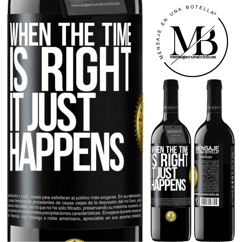 24,95 € Free Shipping | Red Wine RED Edition Crianza 6 Months When the time is right, it just happens Black Label. Customizable label Aging in oak barrels 6 Months Harvest 2019 Tempranillo