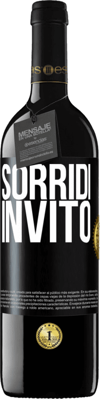 Spedizione Gratuita | Vino rosso Edizione RED MBE Riserva Sorridi, invito Etichetta Nera. Etichetta personalizzabile Riserva 12 Mesi Raccogliere 2014 Tempranillo