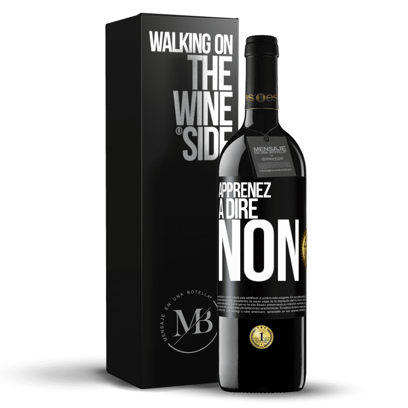 39,95 € Envoi gratuit | Vin rouge Édition RED MBE Réserve Apprenez à dire non Étiquette Noire. Étiquette personnalisable Réserve 12 Mois Récolte 2015 Tempranillo