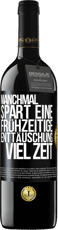 «Manchmal spart eine frühzeitige Enttäuschung viel Zeit» RED Ausgabe MBE Reserve