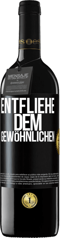 39,95 € | Rotwein RED Ausgabe MBE Reserve Entfliehe dem Gewöhnlichen Schwarzes Etikett. Anpassbares Etikett Reserve 12 Monate Ernte 2015 Tempranillo