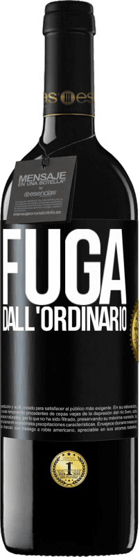 39,95 € Spedizione Gratuita | Vino rosso Edizione RED MBE Riserva Fuga dall'ordinario Etichetta Nera. Etichetta personalizzabile Riserva 12 Mesi Raccogliere 2016 Tempranillo