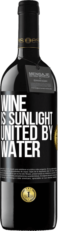 39,95 € | Red Wine RED Edition MBE Reserve Wine is sunlight, united by water Black Label. Customizable label Reserve 12 Months Harvest 2015 Tempranillo