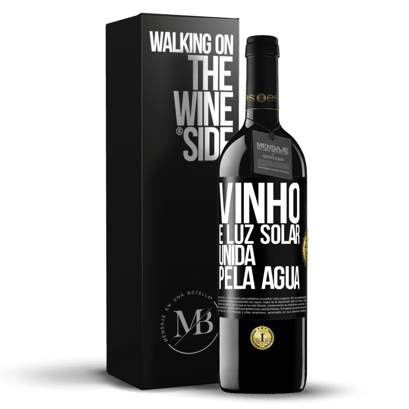 39,95 € Envio grátis | Vinho tinto Edição RED MBE Reserva Vinho é luz solar, unida pela água Etiqueta Preta. Etiqueta personalizável Reserva 12 Meses Colheita 2015 Tempranillo